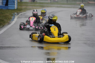 12/04/2009 : 1ère manche du Championnat Sud et 1ère manche du Championnat Régional Languedoc-Roussillon à Lavelanet (photos Patrick Lascombes) 2009 — karting