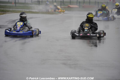 12/04/2009 : 1ère manche du Championnat Sud et 1ère manche du Championnat Régional Languedoc-Roussillon à Lavelanet (photos Patrick Lascombes) 2009 — karting