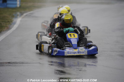 12/04/2009 : 1ère manche du Championnat Sud et 1ère manche du Championnat Régional Languedoc-Roussillon à Lavelanet (photos Patrick Lascombes) 2009 — karting