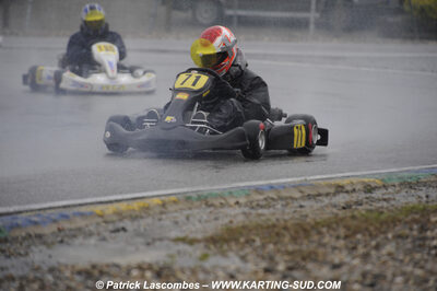 12/04/2009 : 1ère manche du Championnat Sud et 1ère manche du Championnat Régional Languedoc-Roussillon à Lavelanet (photos Patrick Lascombes) 2009 — karting