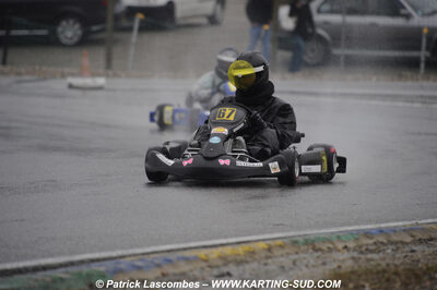 12/04/2009 : 1ère manche du Championnat Sud et 1ère manche du Championnat Régional Languedoc-Roussillon à Lavelanet (photos Patrick Lascombes) 2009 — karting