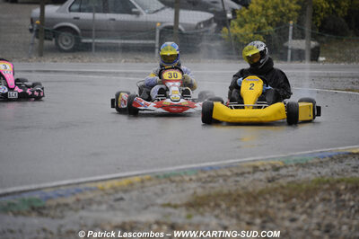 12/04/2009 : 1ère manche du Championnat Sud et 1ère manche du Championnat Régional Languedoc-Roussillon à Lavelanet (photos Patrick Lascombes) 2009 — karting