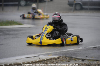 12/04/2009 : 1ère manche du Championnat Sud et 1ère manche du Championnat Régional Languedoc-Roussillon à Lavelanet (photos Patrick Lascombes) 2009 — karting