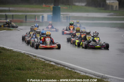 12/04/2009 : 1ère manche du Championnat Sud et 1ère manche du Championnat Régional Languedoc-Roussillon à Lavelanet (photos Patrick Lascombes) 2009 — karting