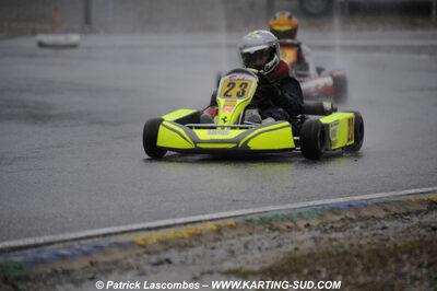 12/04/2009 : 1ère manche du Championnat Sud et 1ère manche du Championnat Régional Languedoc-Roussillon à Lavelanet (photos Patrick Lascombes) 2009 — karting
