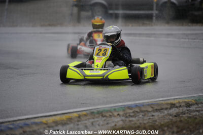 12/04/2009 : 1ère manche du Championnat Sud et 1ère manche du Championnat Régional Languedoc-Roussillon à Lavelanet (photos Patrick Lascombes) 2009 — karting