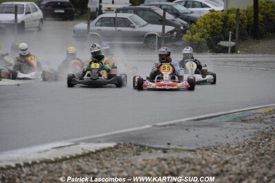 12/04/2009 : 1ère manche du Championnat Sud et 1ère manche du Championnat Régional Languedoc-Roussillon à Lavelanet (photos Patrick Lascombes) 2009 — karting