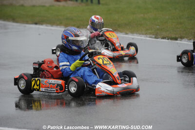 12/04/2009 : 1ère manche du Championnat Sud et 1ère manche du Championnat Régional Languedoc-Roussillon à Lavelanet (photos Patrick Lascombes) 2009 — karting