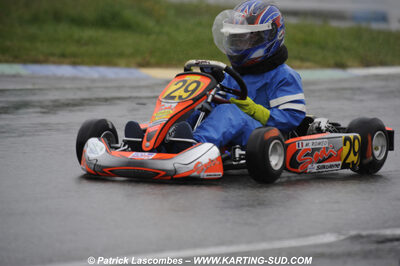 12/04/2009 : 1ère manche du Championnat Sud et 1ère manche du Championnat Régional Languedoc-Roussillon à Lavelanet (photos Patrick Lascombes) 2009 — karting
