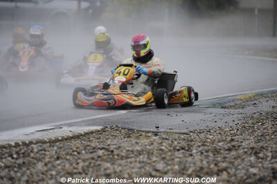 12/04/2009 : 1ère manche du Championnat Sud et 1ère manche du Championnat Régional Languedoc-Roussillon à Lavelanet (photos Patrick Lascombes) 2009 — karting