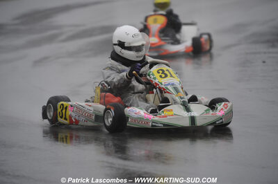 12/04/2009 : 1ère manche du Championnat Sud et 1ère manche du Championnat Régional Languedoc-Roussillon à Lavelanet (photos Patrick Lascombes) 2009 — karting
