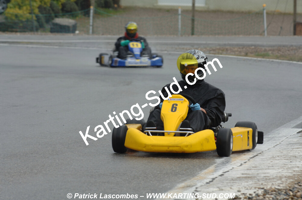 12/04/2009 : 1ère manche du Championnat Sud et 1ère manche du Championnat Régional Languedoc-Roussillon à Lavelanet (photos Patrick Lascombes) 2009 — karting