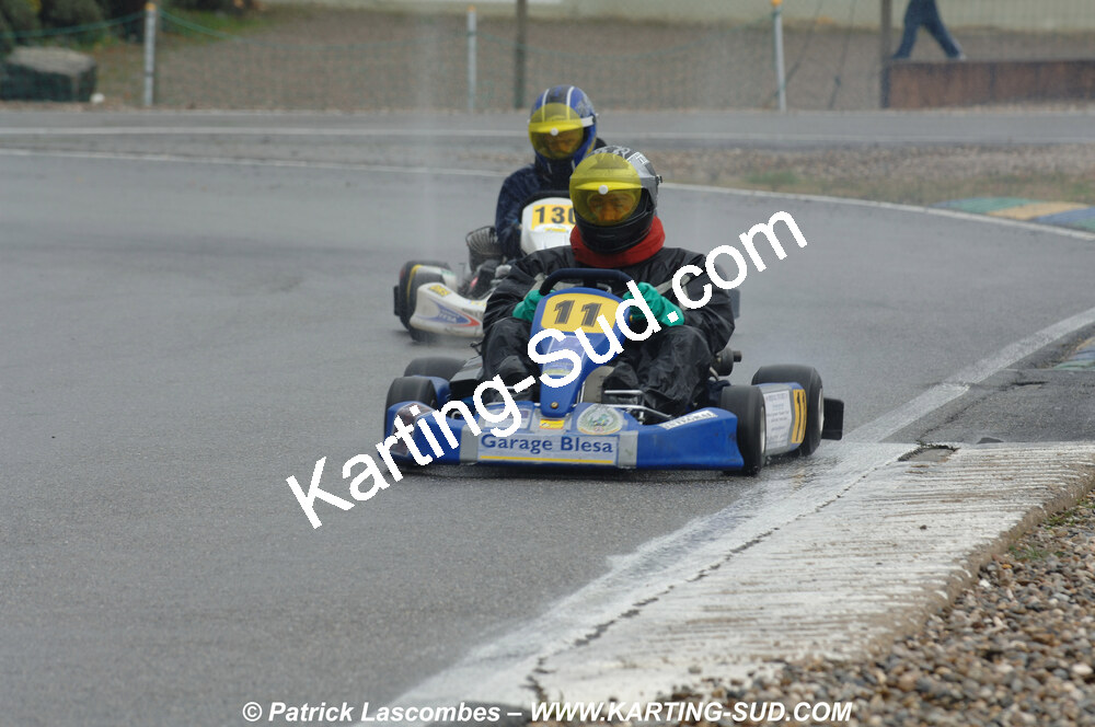 12/04/2009 : 1ère manche du Championnat Sud et 1ère manche du Championnat Régional Languedoc-Roussillon à Lavelanet (photos Patrick Lascombes) 2009 — karting