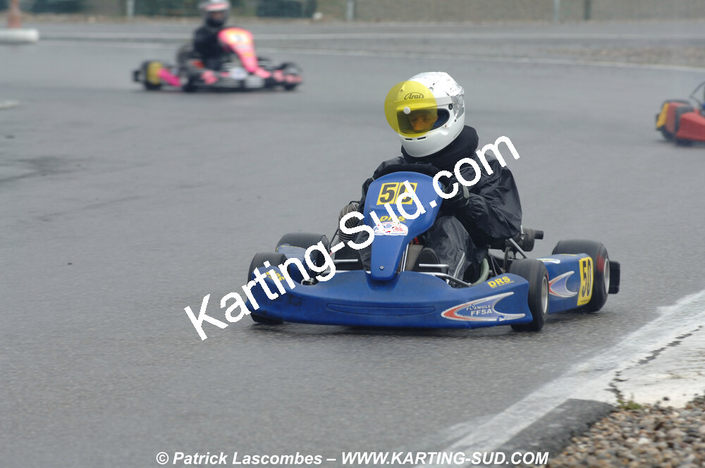 12/04/2009 : 1ère manche du Championnat Sud et 1ère manche du Championnat Régional Languedoc-Roussillon à Lavelanet (photos Patrick Lascombes) 2009 — karting