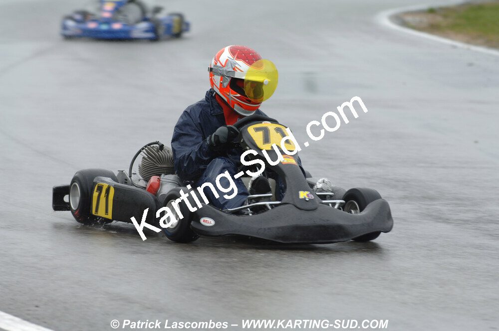 12/04/2009 : 1ère manche du Championnat Sud et 1ère manche du Championnat Régional Languedoc-Roussillon à Lavelanet (photos Patrick Lascombes) 2009 — karting