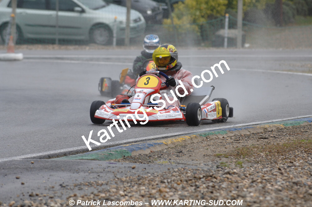 12/04/2009 : 1ère manche du Championnat Sud et 1ère manche du Championnat Régional Languedoc-Roussillon à Lavelanet (photos Patrick Lascombes) 2009 — karting