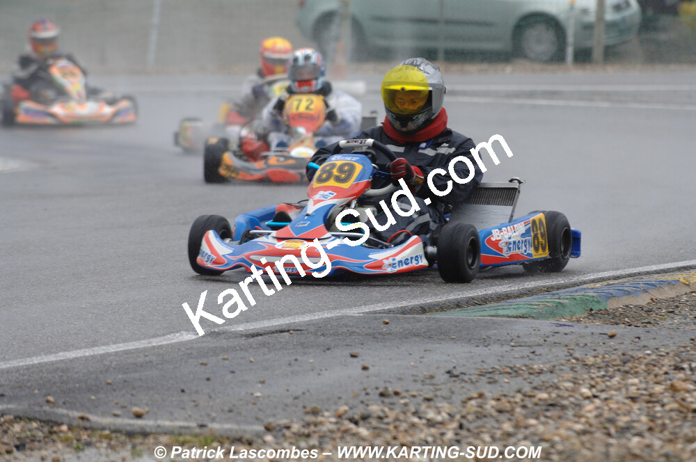 12/04/2009 : 1ère manche du Championnat Sud et 1ère manche du Championnat Régional Languedoc-Roussillon à Lavelanet (photos Patrick Lascombes) 2009 — karting