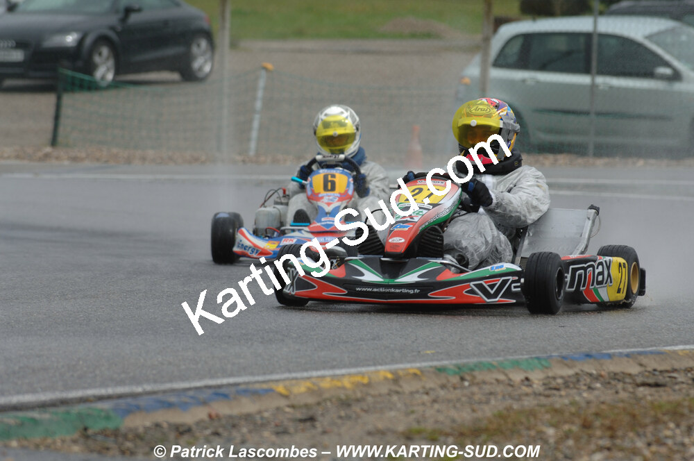 12/04/2009 : 1ère manche du Championnat Sud et 1ère manche du Championnat Régional Languedoc-Roussillon à Lavelanet (photos Patrick Lascombes) 2009 — karting