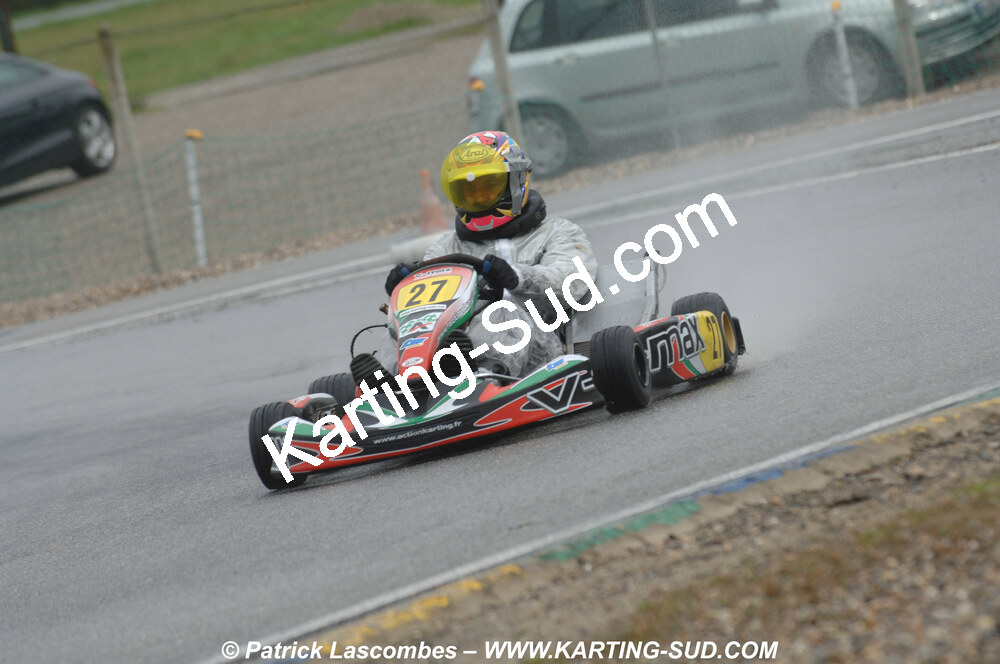 12/04/2009 : 1ère manche du Championnat Sud et 1ère manche du Championnat Régional Languedoc-Roussillon à Lavelanet (photos Patrick Lascombes) 2009 — karting