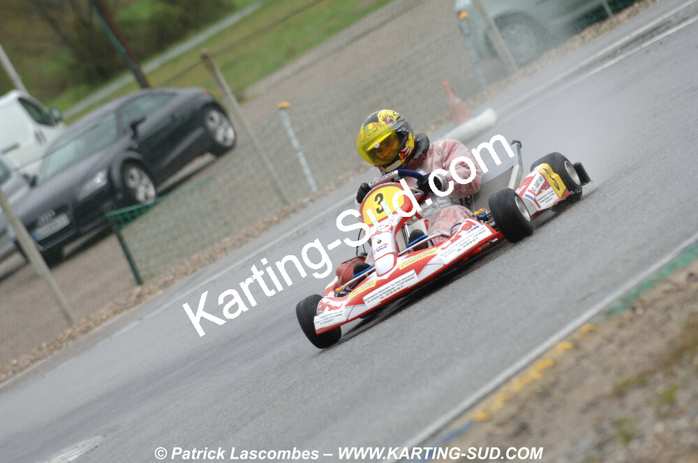 12/04/2009 : 1ère manche du Championnat Sud et 1ère manche du Championnat Régional Languedoc-Roussillon à Lavelanet (photos Patrick Lascombes) 2009 — karting