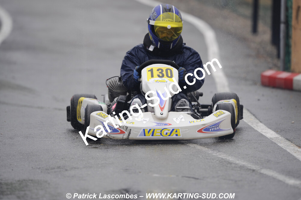 12/04/2009 : 1ère manche du Championnat Sud et 1ère manche du Championnat Régional Languedoc-Roussillon à Lavelanet (photos Patrick Lascombes) 2009 — karting