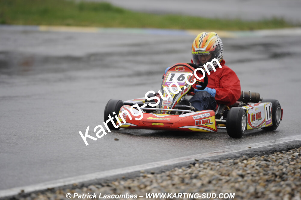 12/04/2009 : 1ère manche du Championnat Sud et 1ère manche du Championnat Régional Languedoc-Roussillon à Lavelanet (photos Patrick Lascombes) 2009 — karting