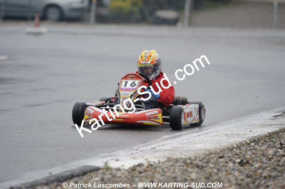 12/04/2009 : 1ère manche du Championnat Sud et 1ère manche du Championnat Régional Languedoc-Roussillon à Lavelanet (photos Patrick Lascombes) 2009 — karting