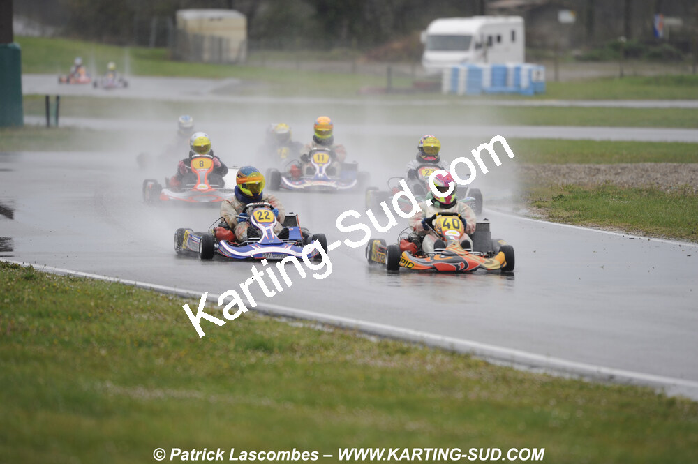 12/04/2009 : 1ère manche du Championnat Sud et 1ère manche du Championnat Régional Languedoc-Roussillon à Lavelanet (photos Patrick Lascombes) 2009 — karting
