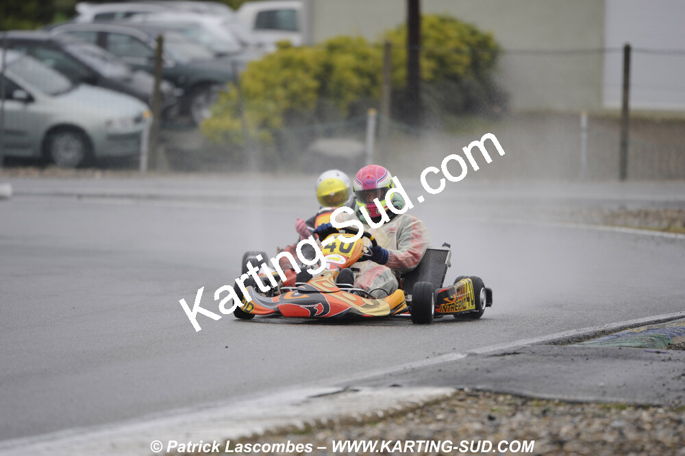12/04/2009 : 1ère manche du Championnat Sud et 1ère manche du Championnat Régional Languedoc-Roussillon à Lavelanet (photos Patrick Lascombes) 2009 — karting