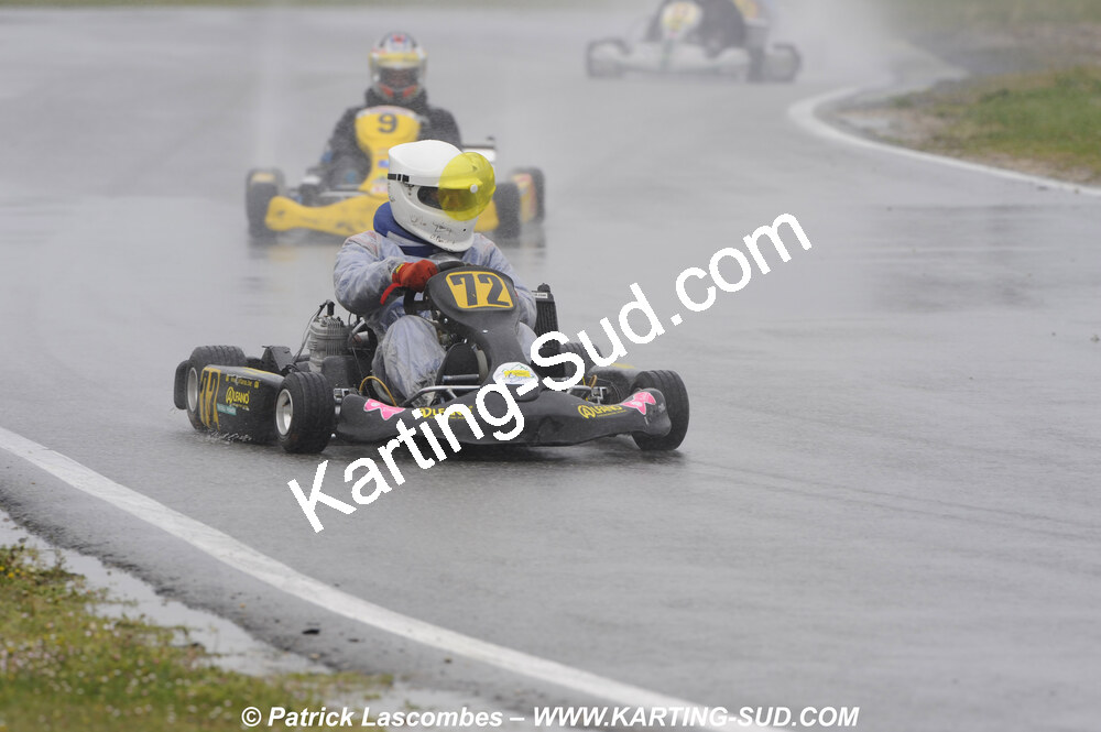 12/04/2009 : 1ère manche du Championnat Sud et 1ère manche du Championnat Régional Languedoc-Roussillon à Lavelanet (photos Patrick Lascombes) 2009 — karting