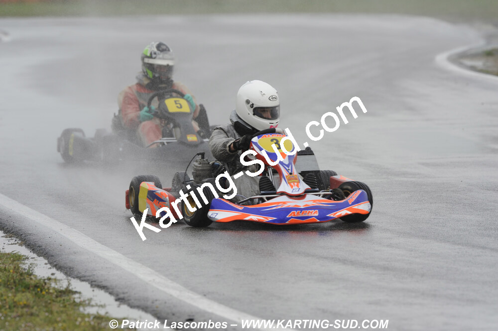12/04/2009 : 1ère manche du Championnat Sud et 1ère manche du Championnat Régional Languedoc-Roussillon à Lavelanet (photos Patrick Lascombes) 2009 — karting