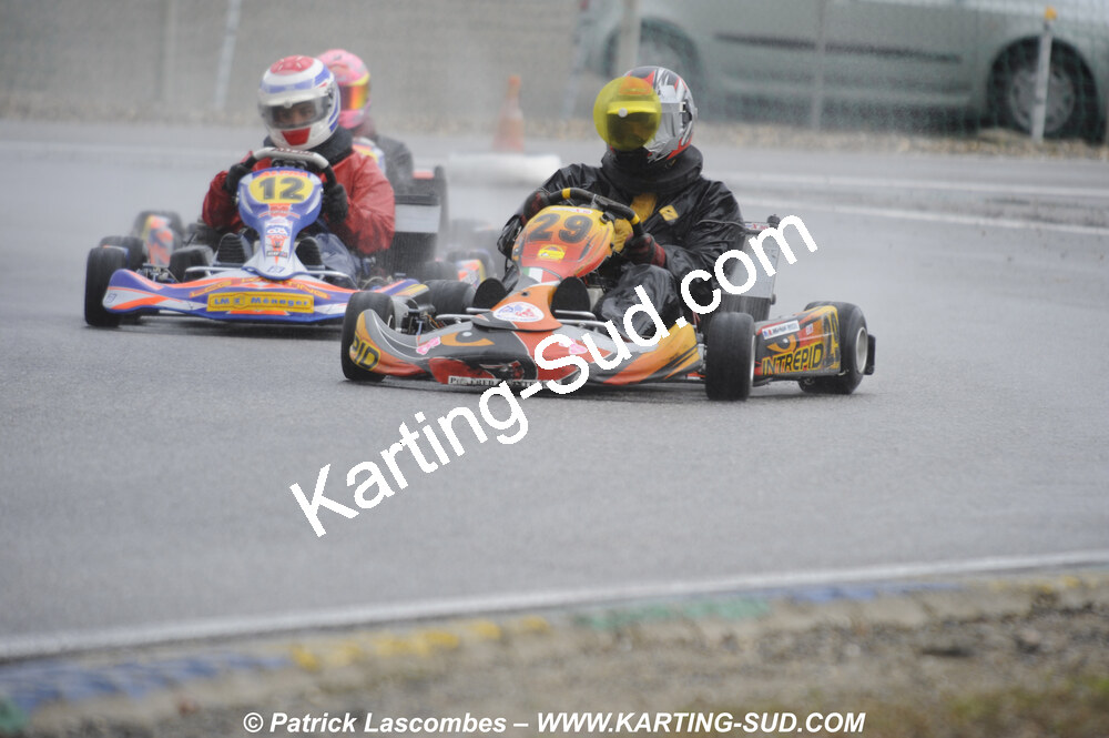 12/04/2009 : 1ère manche du Championnat Sud et 1ère manche du Championnat Régional Languedoc-Roussillon à Lavelanet (photos Patrick Lascombes) 2009 — karting