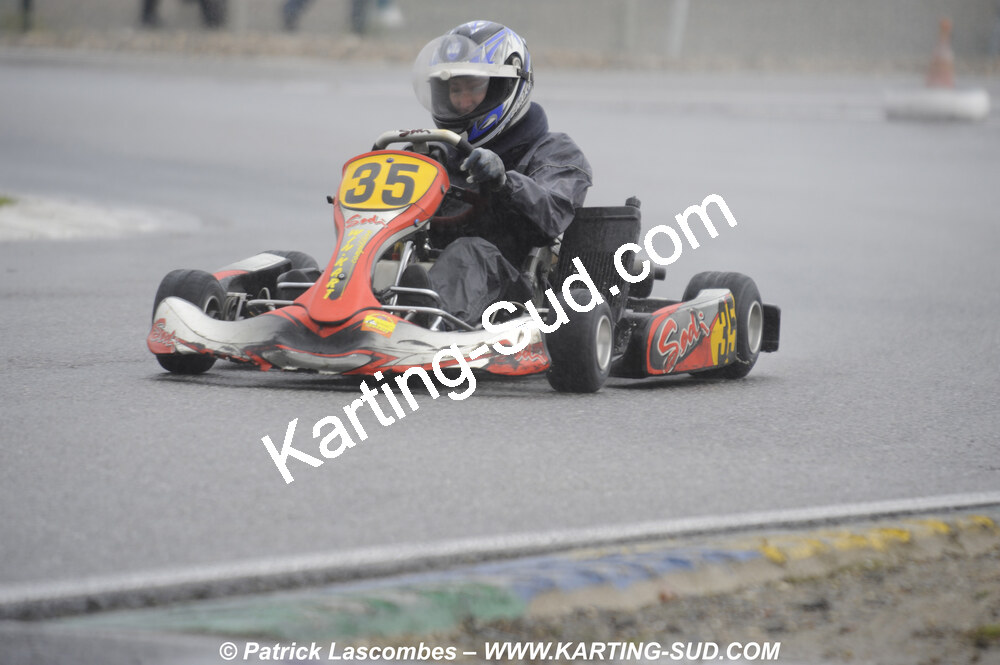12/04/2009 : 1ère manche du Championnat Sud et 1ère manche du Championnat Régional Languedoc-Roussillon à Lavelanet (photos Patrick Lascombes) 2009 — karting