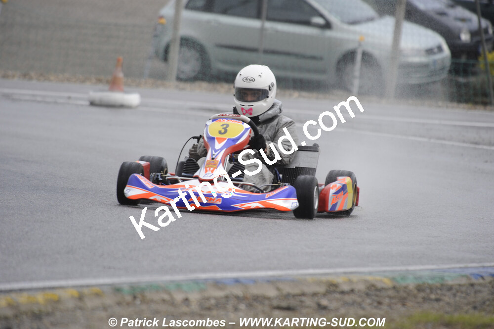 12/04/2009 : 1ère manche du Championnat Sud et 1ère manche du Championnat Régional Languedoc-Roussillon à Lavelanet (photos Patrick Lascombes) 2009 — karting