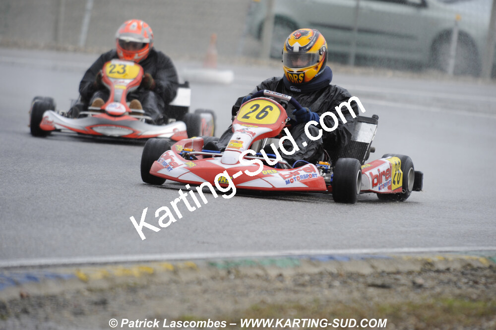 12/04/2009 : 1ère manche du Championnat Sud et 1ère manche du Championnat Régional Languedoc-Roussillon à Lavelanet (photos Patrick Lascombes) 2009 — karting