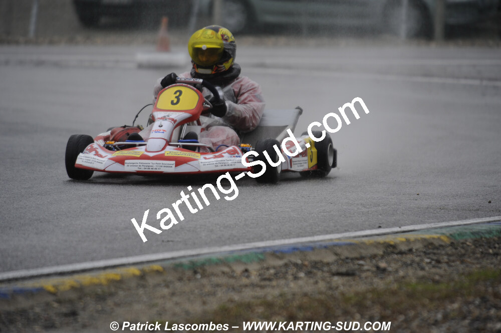 12/04/2009 : 1ère manche du Championnat Sud et 1ère manche du Championnat Régional Languedoc-Roussillon à Lavelanet (photos Patrick Lascombes) 2009 — karting