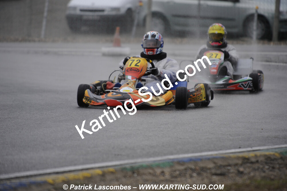 12/04/2009 : 1ère manche du Championnat Sud et 1ère manche du Championnat Régional Languedoc-Roussillon à Lavelanet (photos Patrick Lascombes) 2009 — karting