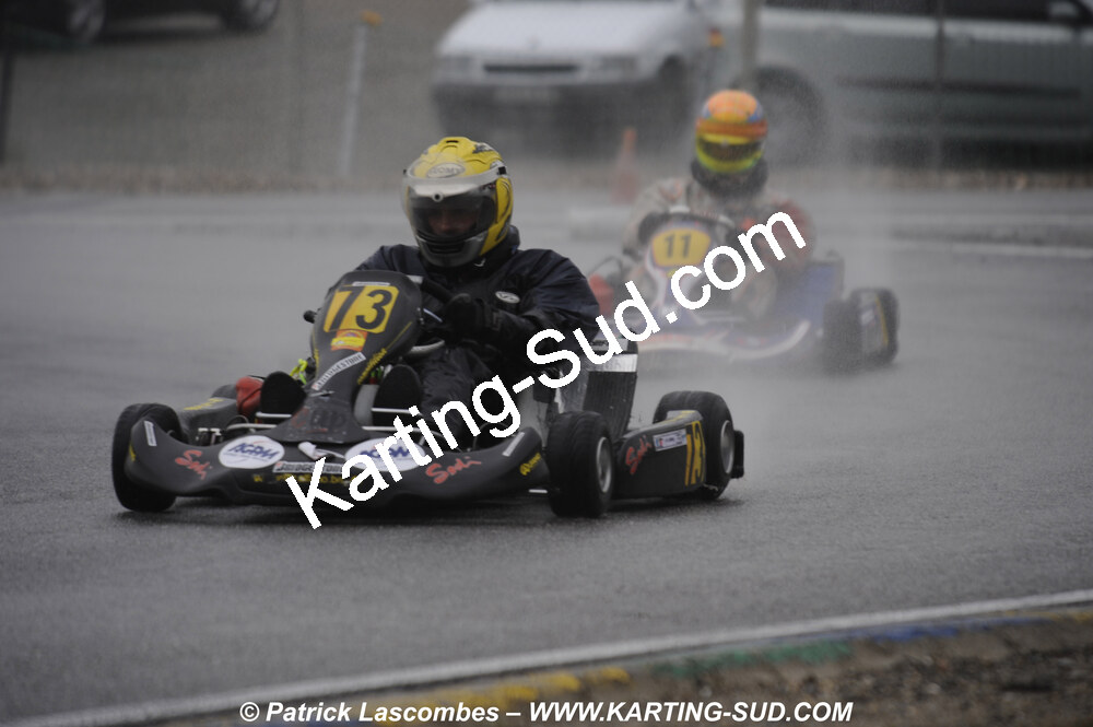 12/04/2009 : 1ère manche du Championnat Sud et 1ère manche du Championnat Régional Languedoc-Roussillon à Lavelanet (photos Patrick Lascombes) 2009 — karting