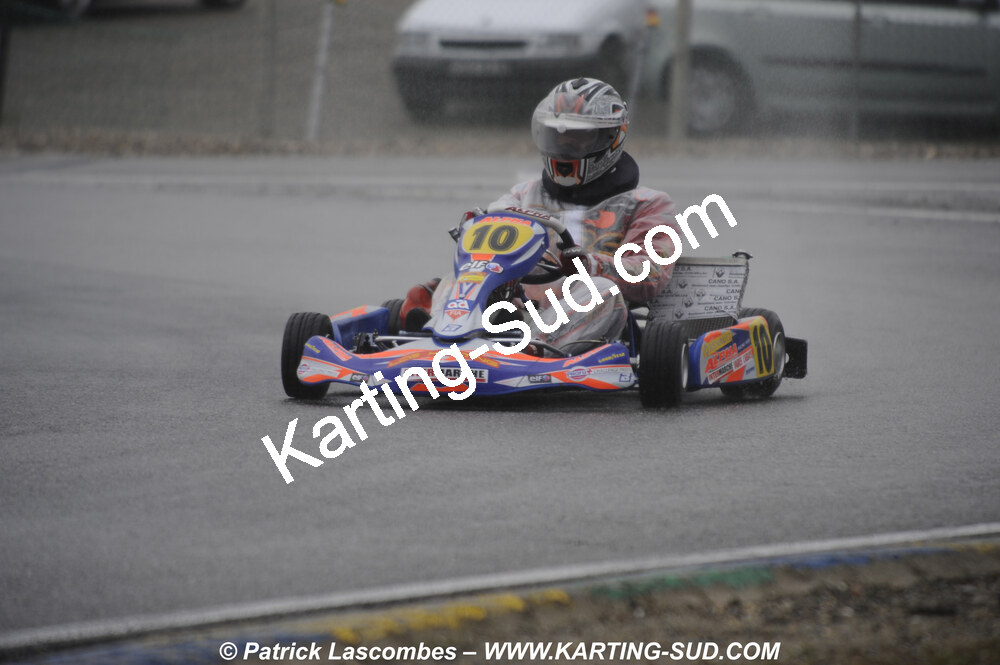 12/04/2009 : 1ère manche du Championnat Sud et 1ère manche du Championnat Régional Languedoc-Roussillon à Lavelanet (photos Patrick Lascombes) 2009 — karting
