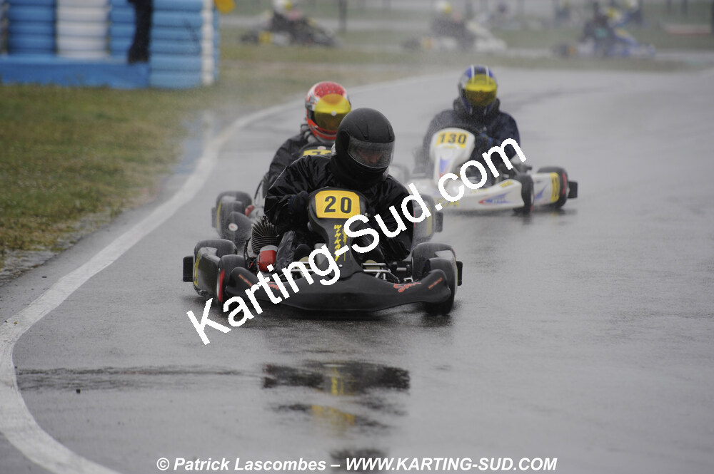 12/04/2009 : 1ère manche du Championnat Sud et 1ère manche du Championnat Régional Languedoc-Roussillon à Lavelanet (photos Patrick Lascombes) 2009 — karting