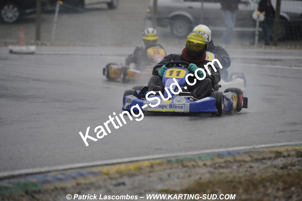 12/04/2009 : 1ère manche du Championnat Sud et 1ère manche du Championnat Régional Languedoc-Roussillon à Lavelanet (photos Patrick Lascombes) 2009 — karting