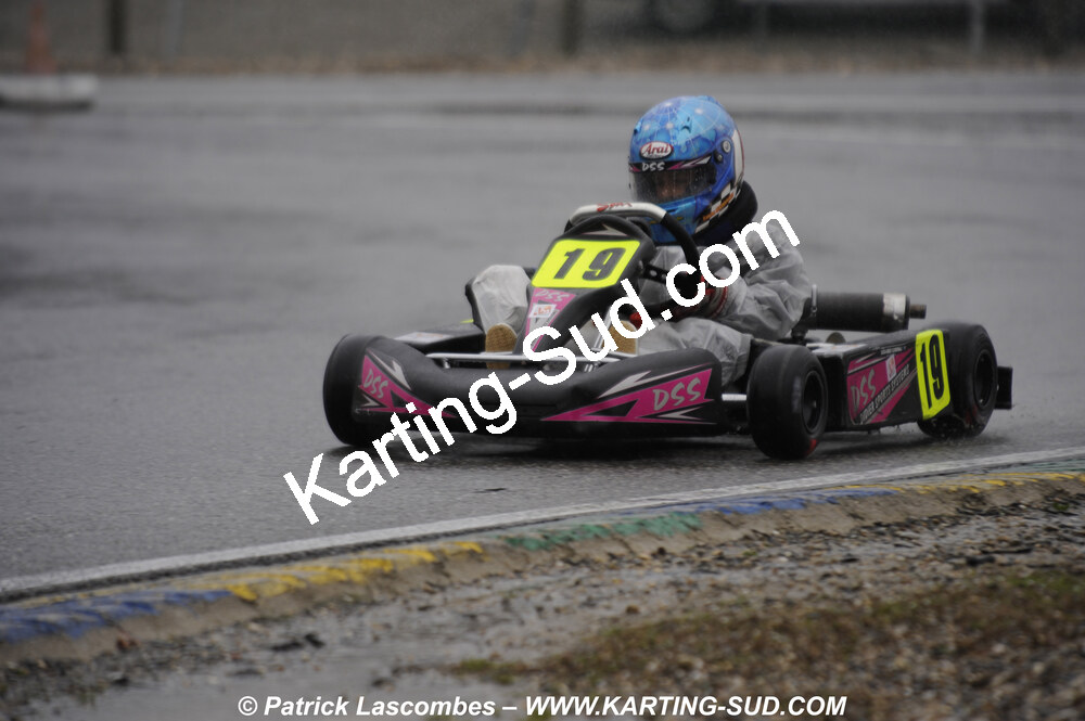 12/04/2009 : 1ère manche du Championnat Sud et 1ère manche du Championnat Régional Languedoc-Roussillon à Lavelanet (photos Patrick Lascombes) 2009 — karting