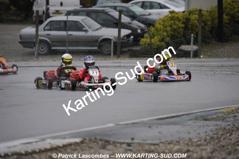 12/04/2009 : 1ère manche du Championnat Sud et 1ère manche du Championnat Régional Languedoc-Roussillon à Lavelanet (photos Patrick Lascombes) 2009 — karting