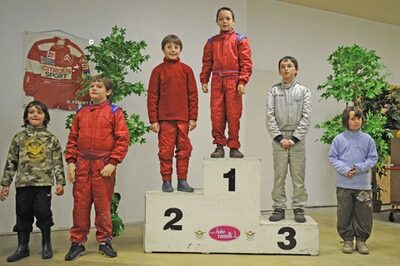 12/04/2009 : 1ère manche du Championnat Sud et 1ère manche du Championnat Régional Languedoc-Roussillon à Lavelanet Les Podiums (photos Patrick Lascombes) 2009 — karting