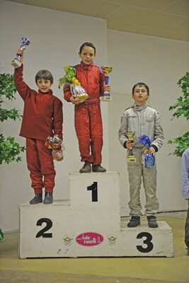 12/04/2009 : 1ère manche du Championnat Sud et 1ère manche du Championnat Régional Languedoc-Roussillon à Lavelanet Les Podiums (photos Patrick Lascombes) 2009 — karting