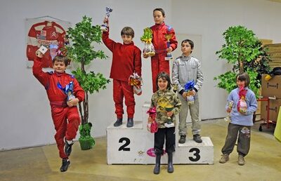 12/04/2009 : 1ère manche du Championnat Sud et 1ère manche du Championnat Régional Languedoc-Roussillon à Lavelanet Les Podiums (photos Patrick Lascombes) 2009 — karting