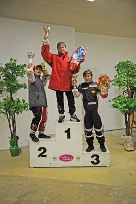 12/04/2009 : 1ère manche du Championnat Sud et 1ère manche du Championnat Régional Languedoc-Roussillon à Lavelanet Les Podiums (photos Patrick Lascombes) 2009 — karting