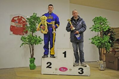 12/04/2009 : 1ère manche du Championnat Sud et 1ère manche du Championnat Régional Languedoc-Roussillon à Lavelanet Les Podiums (photos Patrick Lascombes) 2009 — karting