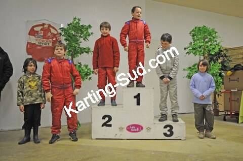 12/04/2009 : 1ère manche du Championnat Sud et 1ère manche du Championnat Régional Languedoc-Roussillon à Lavelanet Les Podiums (photos Patrick Lascombes) 2009 — karting
