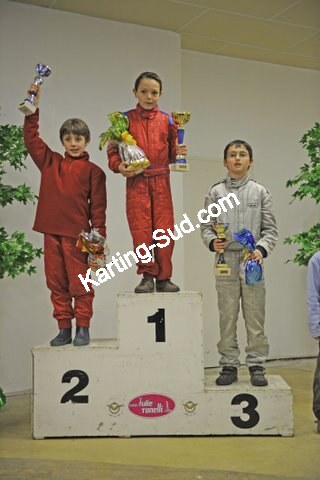 12/04/2009 : 1ère manche du Championnat Sud et 1ère manche du Championnat Régional Languedoc-Roussillon à Lavelanet Les Podiums (photos Patrick Lascombes) 2009 — karting